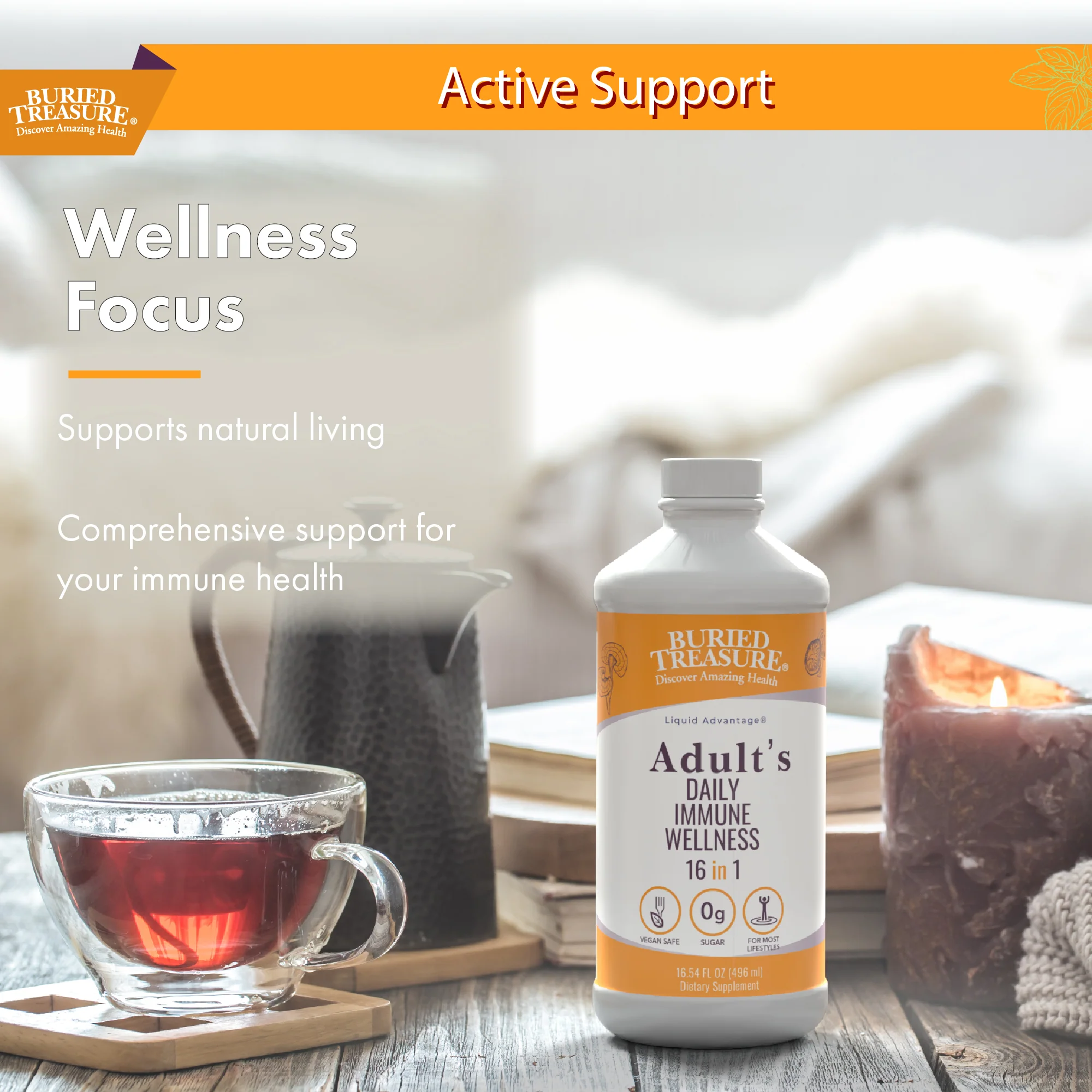 Buried Treasure Liquid Nutrients®  Adult Daily Immune Wellness – Liquid Supplement with Vitamin C and Antioxidants - Image 4