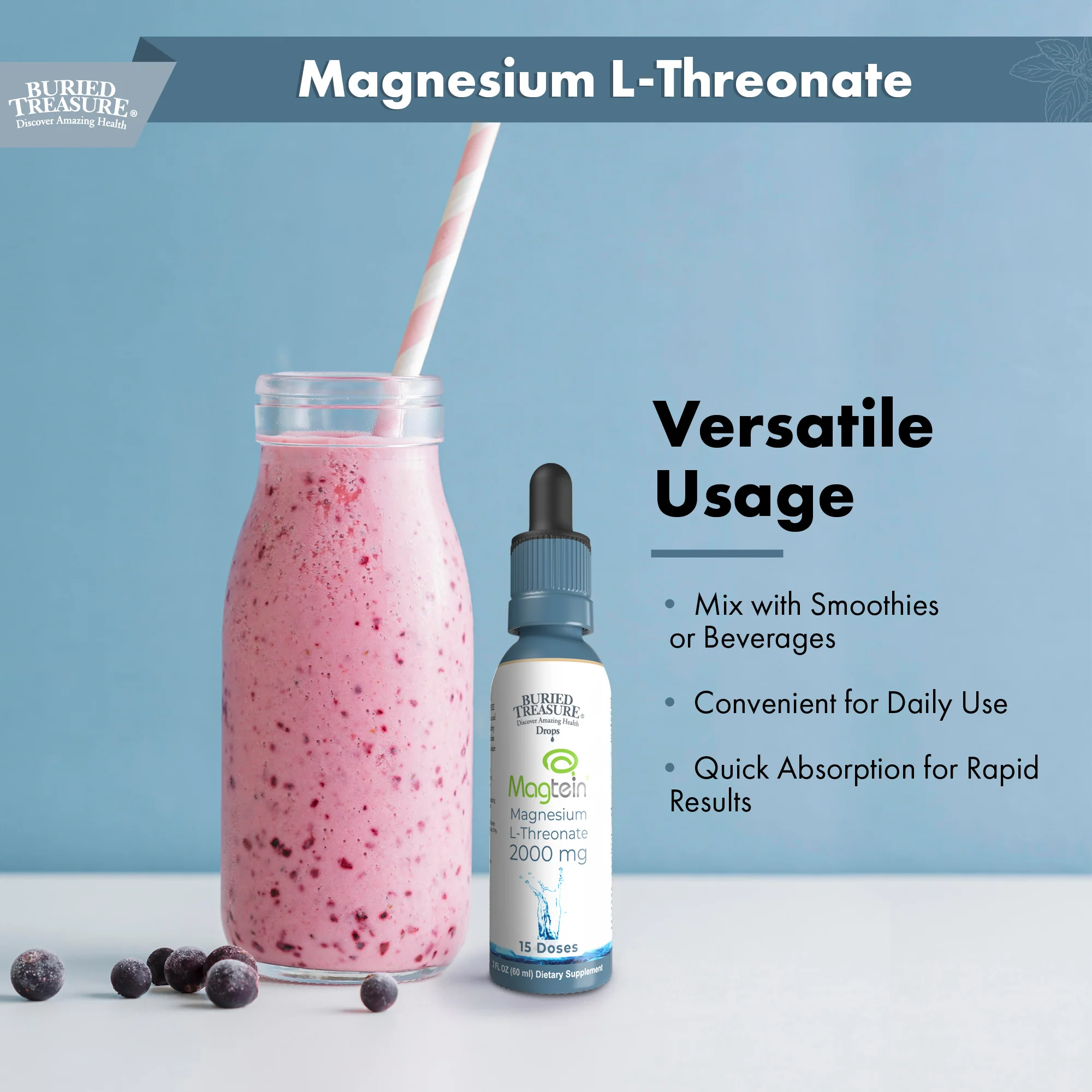 Buried Treasure Liquid Nutrients MagTein Magnesium Drops, 2 oz - Image 6