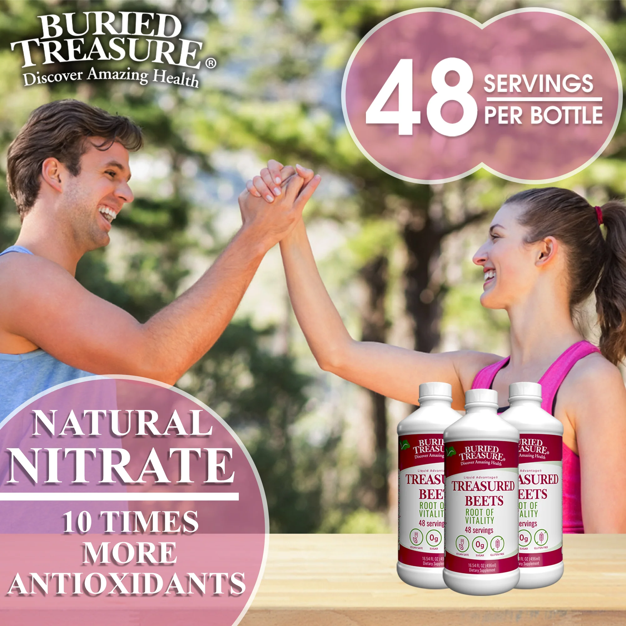 Treasured Beets – Concentrated Beetroot Extract, (48 Servings) - Image 3
